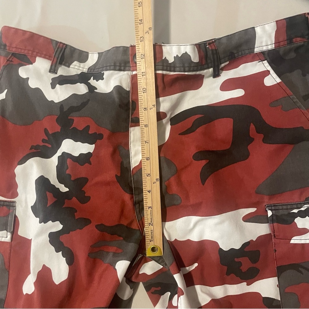 Backbone Red Black White‎ Camo Cargo Pants Jogger Style XL - Picture 15 of 16